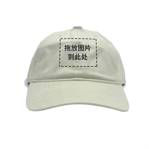卡其色自定义棒球帽