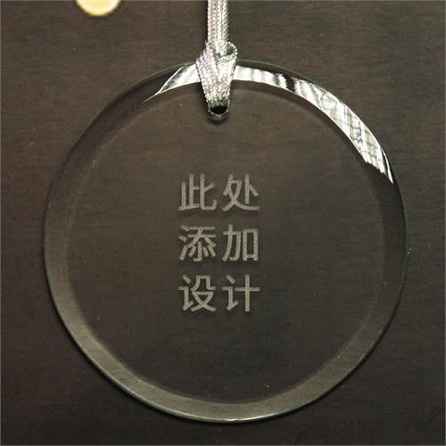 定制圆形玻璃挂饰